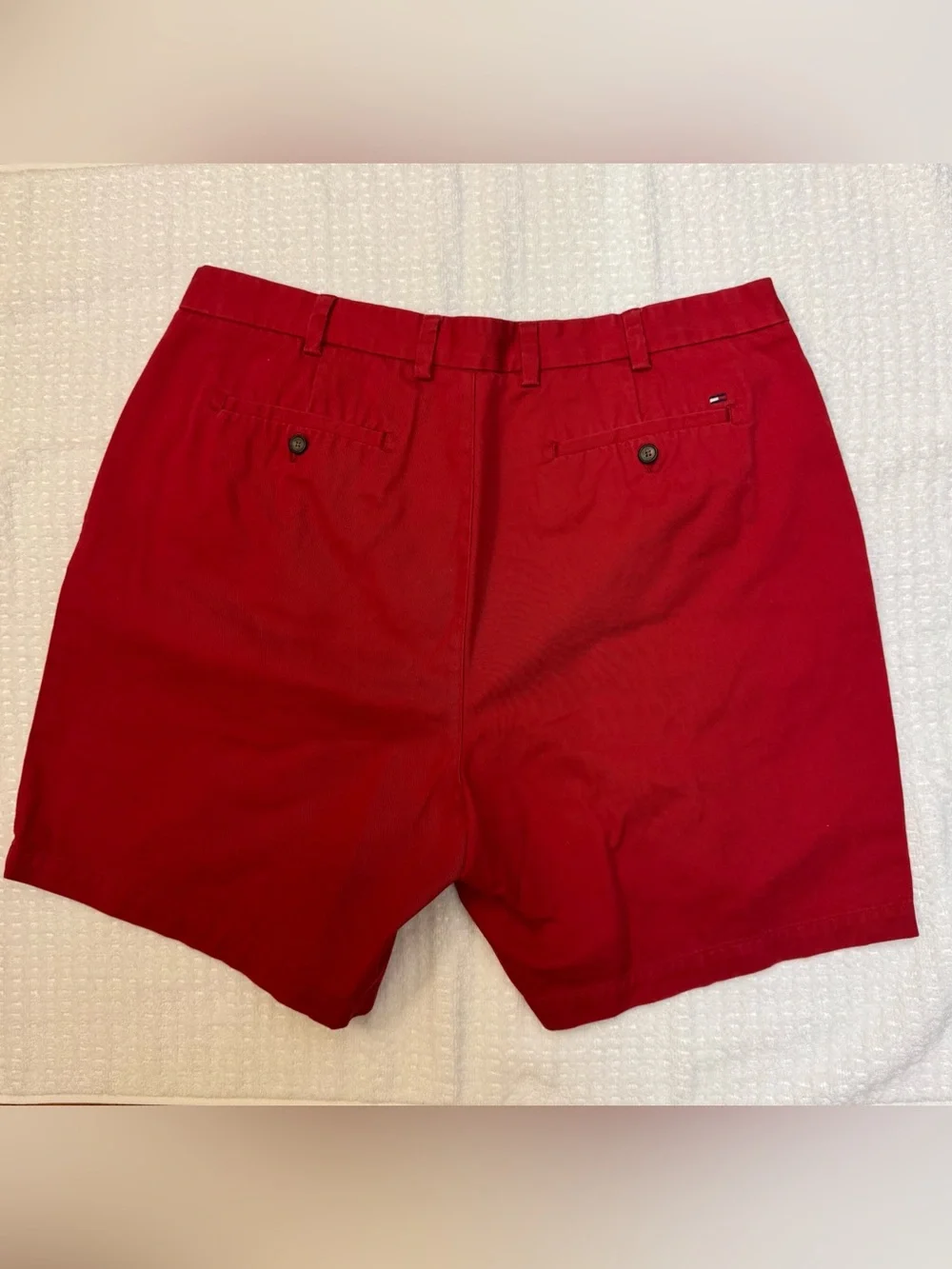 Tommy Hilfiger Red Khaki Shorts